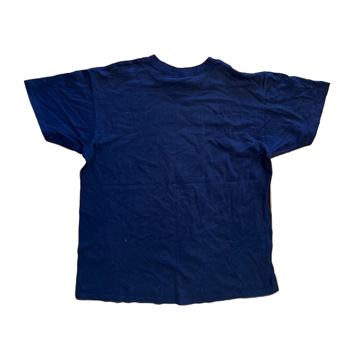 90's Guess Jeans Navy Blue Embroidered Tshirt - XLarge - 24" x 30"