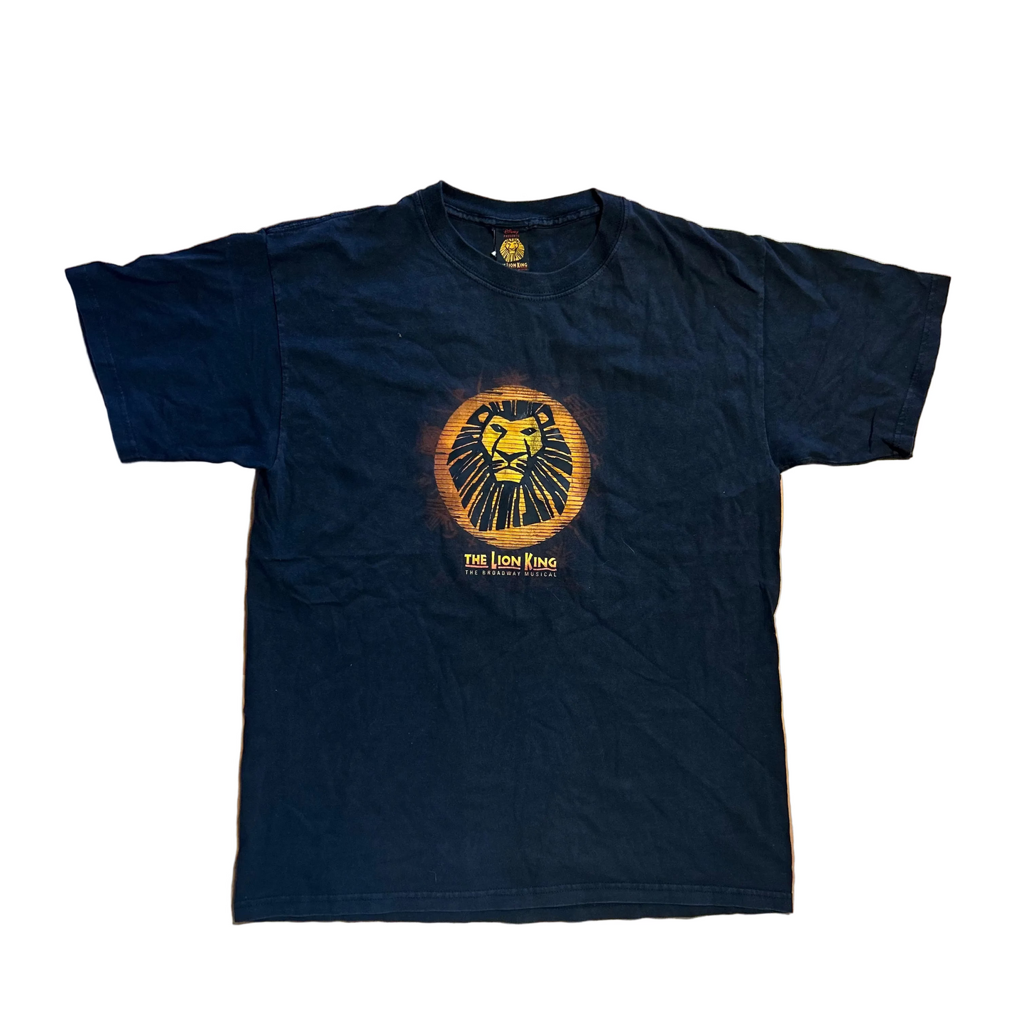 00's Disney The Lion King Broadway Musical Black Tshirt - Medium - 21" x 29"