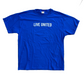 Live United Blue Tshirt - Large - 23" x 30"