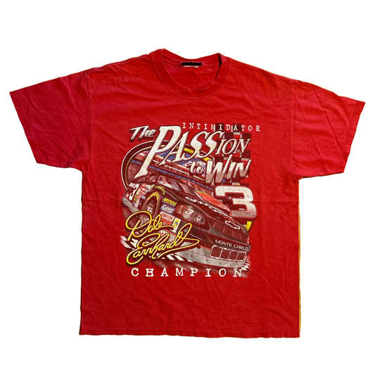 NASCAR Dale Earnhardt Red Racing Tshirt - Large - 22" x 28"