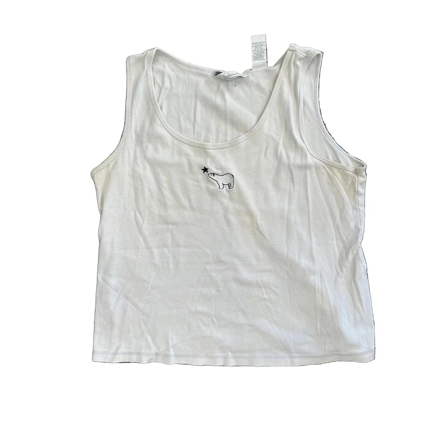 Polar Bear White Tank Top Shirt - Small - 19" x 20.5"