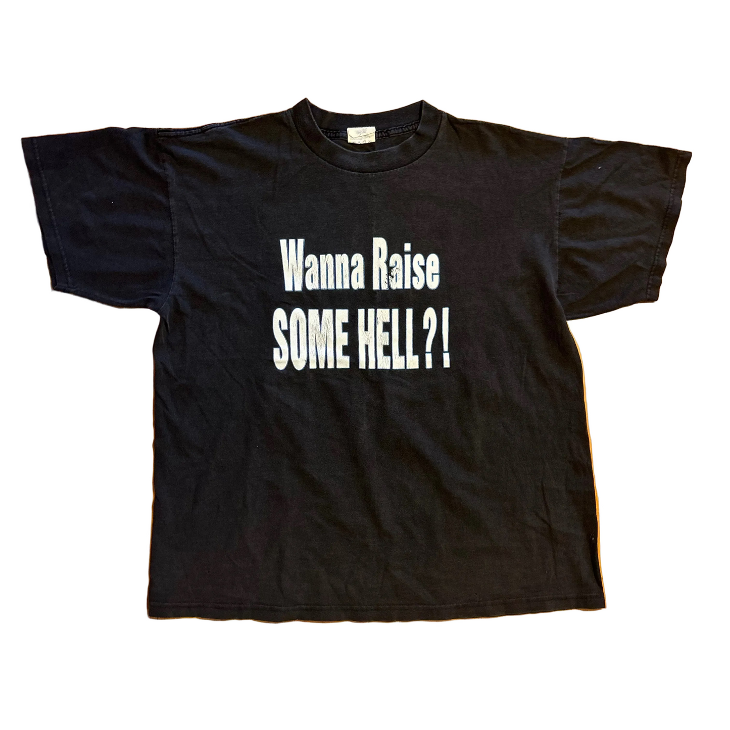 90's WWE Stone Cold Steve Austin Raise Some Hell Black Tshirt - Large - 23" x 28"