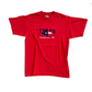 Texas Lone Star State Red Embroidered Tshirt - Small - 19" x 27"