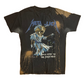 Bravado Metallica Band Skull Their Money Tips Her Scales Again Bleached Dyed Black Cut Cotton Tshirt - Medium - 20" x 27"
