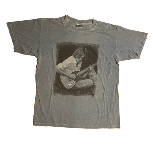 Gildan Ultra Cotton Keith Urban Singer Tour Be Here Dyed Blue Tshirt - Large - 22" x 29"