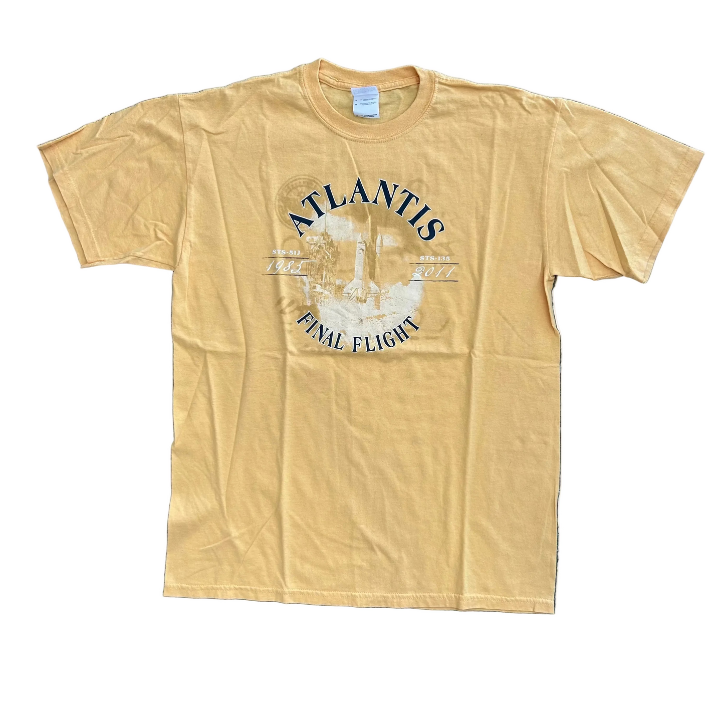 Atlantis Final Flight Yellow Tshirt - Medium - 20" x 27.5"