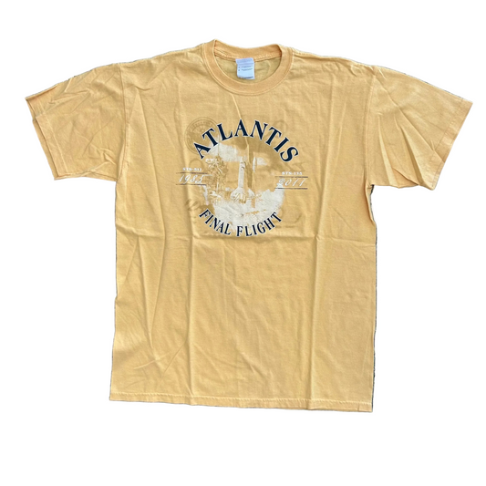 Atlantis Final Flight Yellow Tshirt - Medium - 20" x 27.5"