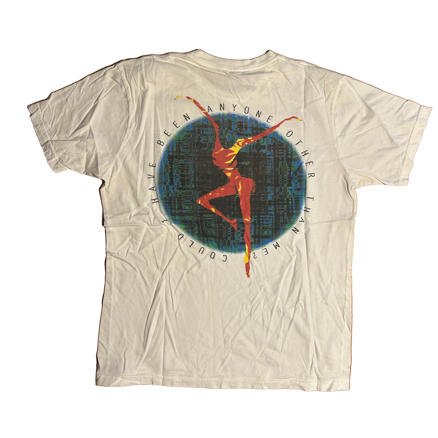 Organic Royal Apparel Dave Matthews Band Could I Have Been Anyone Other Than Myself Music White Cotton Tshirt - Large - 22" x 27"