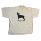 Gildan Boston Terrier White Tshirt - Large - 23" x 27"