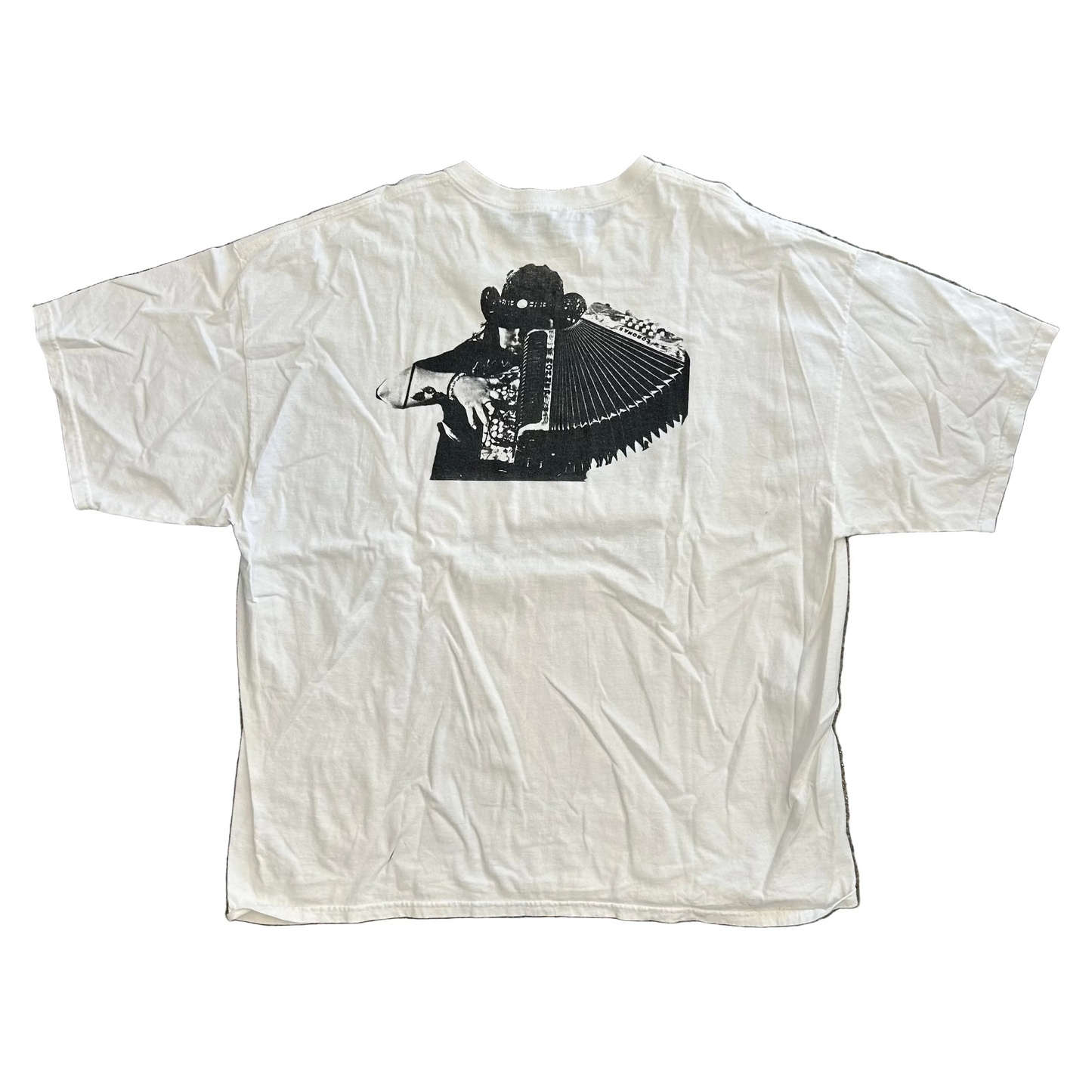Elyssa Marie Accordion White Tshirt - XLarge - 27" x 32"