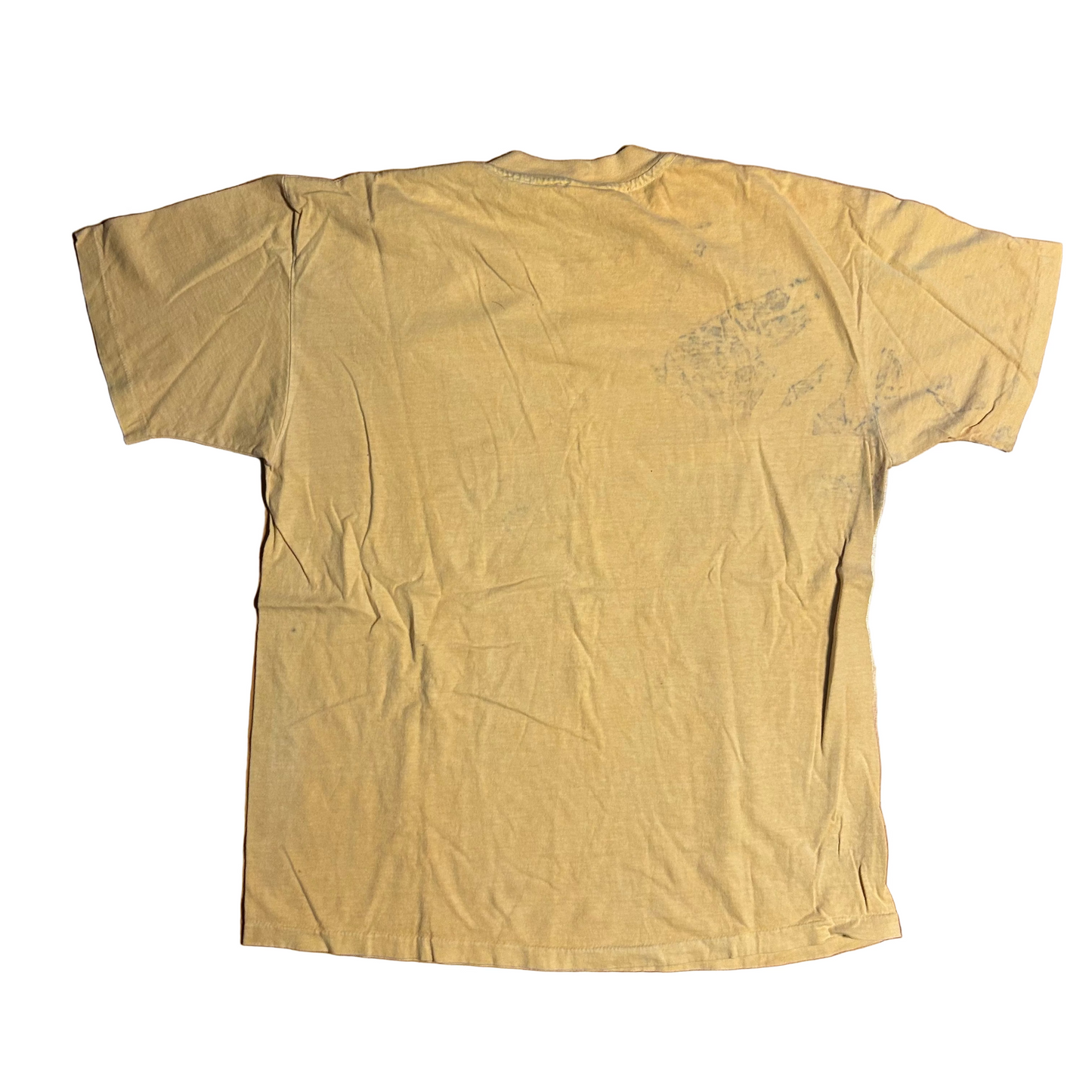 90's Anvil Authentic Pigment Soul Food 1997 TCF Music Yellow Cotton Tshirt - XLarge - 24" x 29"