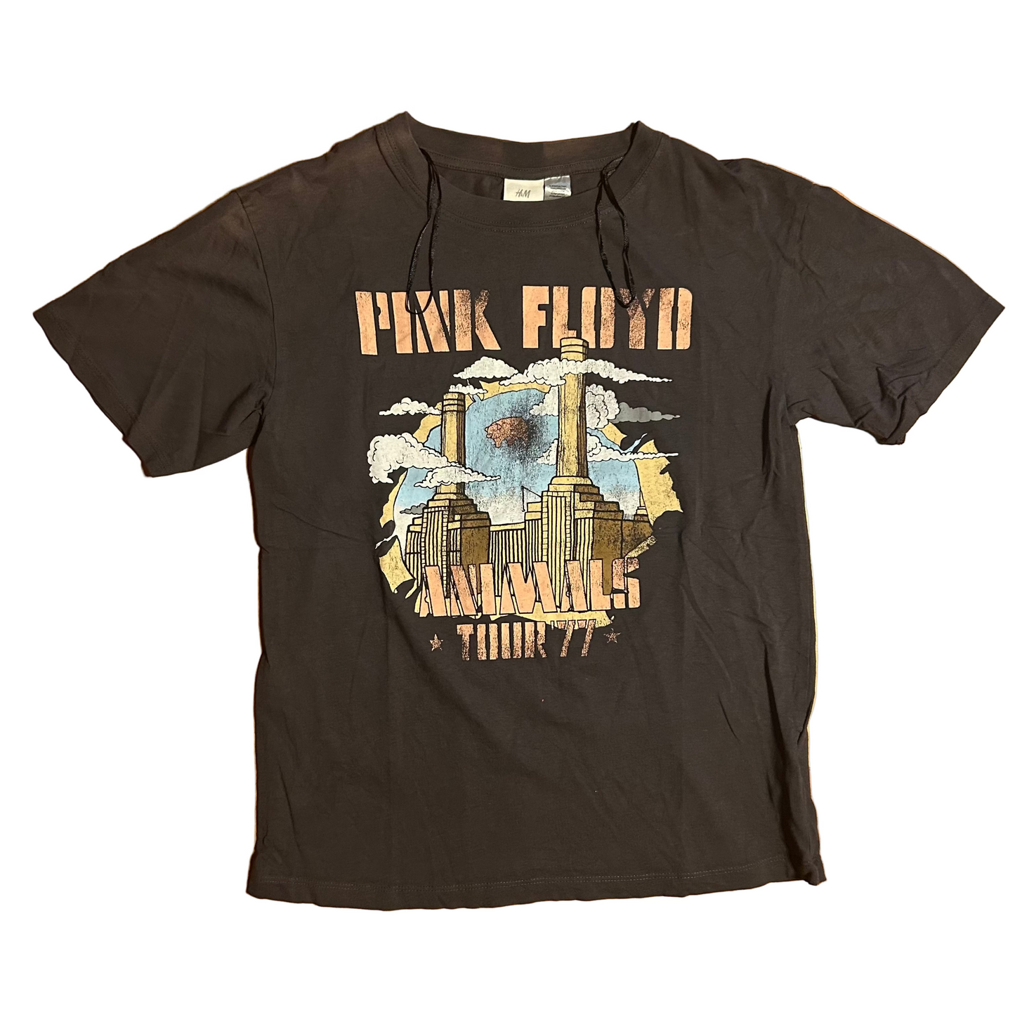 H&M Pink Floyd Animals 1977 Tour Music Tshirt - XSmall - 17.5" x 24"
