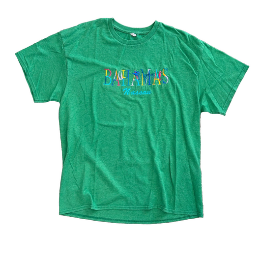 Bahamas Nassau Green Tshirt - Medium - 21" x 28"
