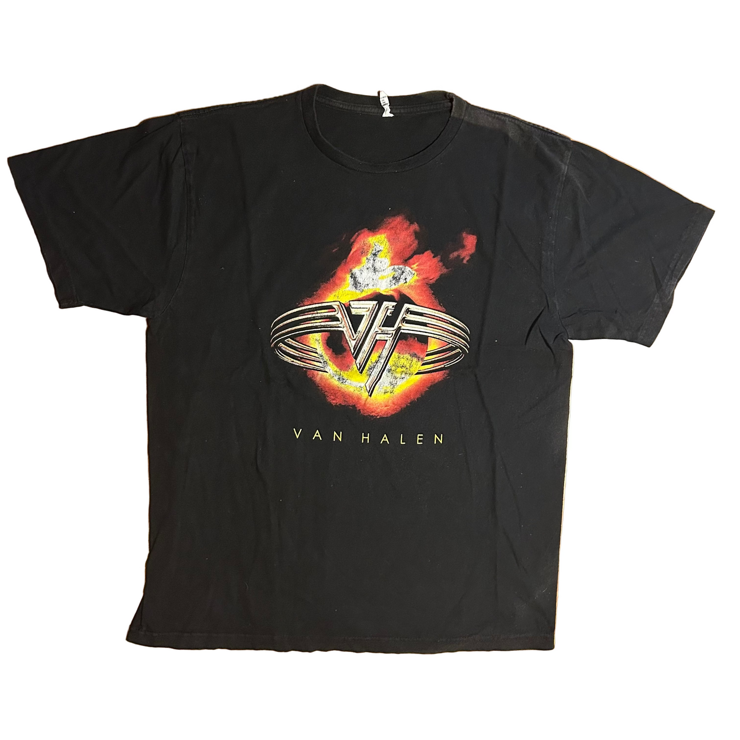 SEL Classic Van Halen Band Music Black Cotton Tshirt - Large - 23" x 30"