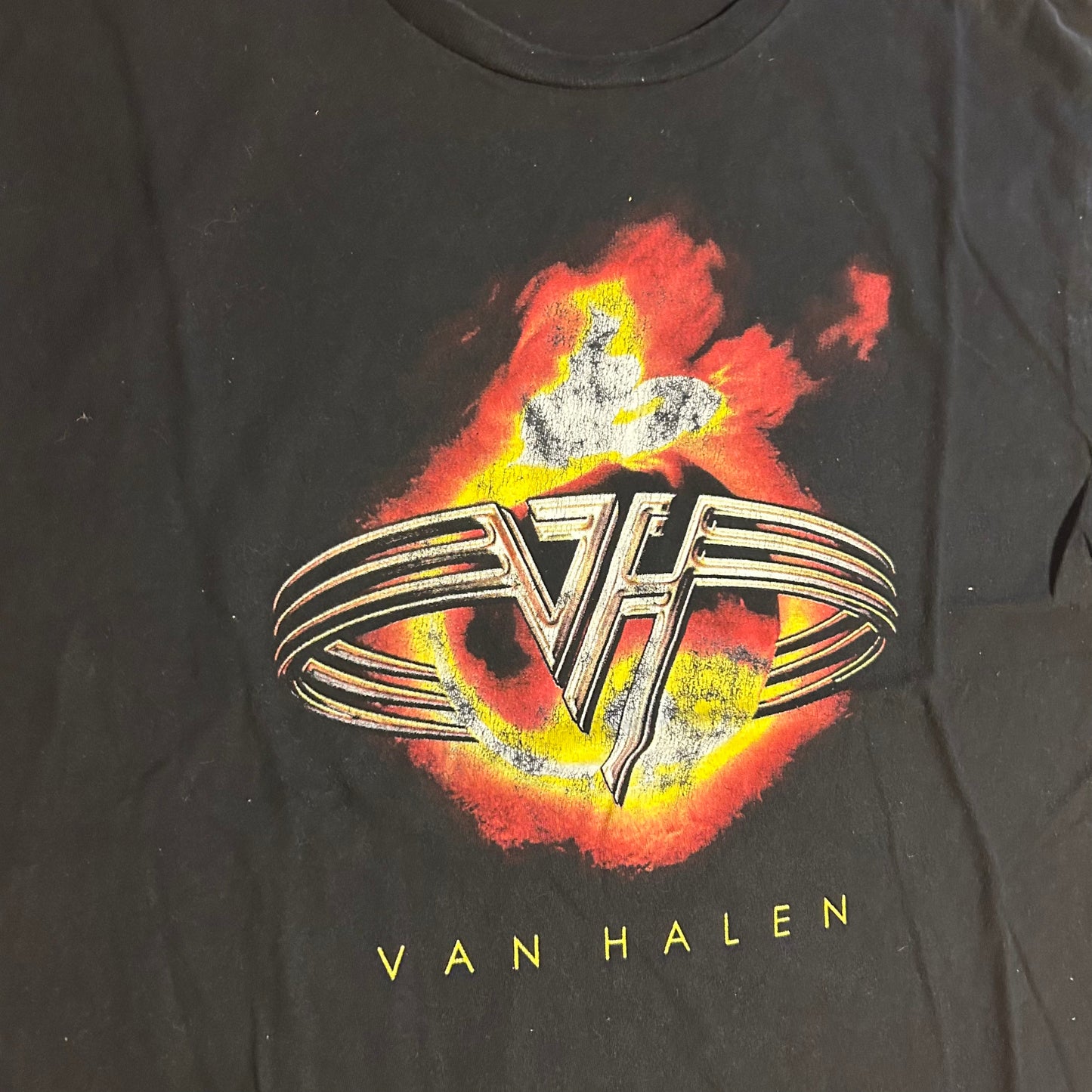 SEL Classic Van Halen Band Music Black Cotton Tshirt - Large - 23" x 30"