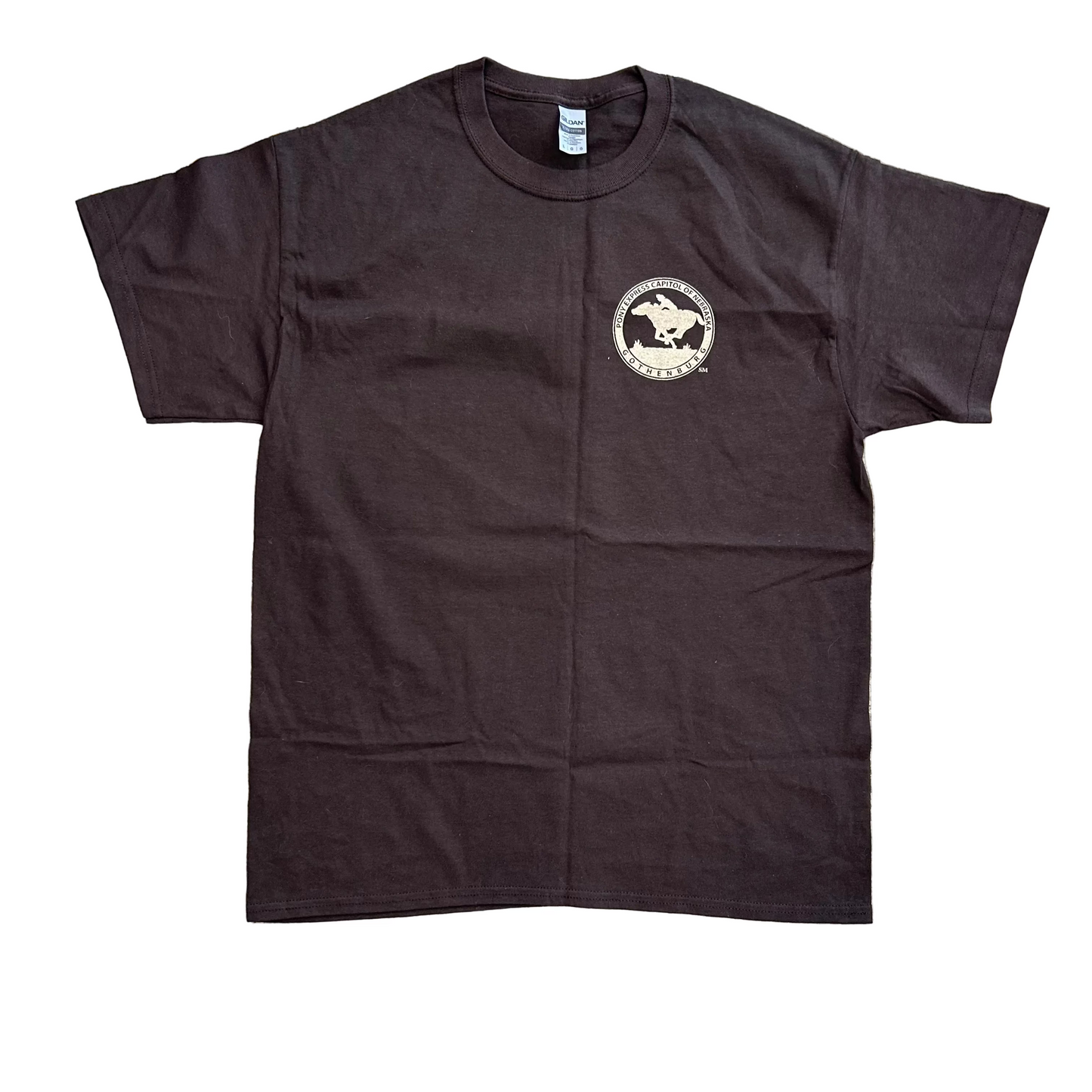 Pony Express Brown Tshirt - Medium - 21" x 29"