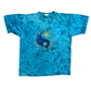Dolphins Sun Tie Dye Blue Tshirt - Large - 23.5" x 28"