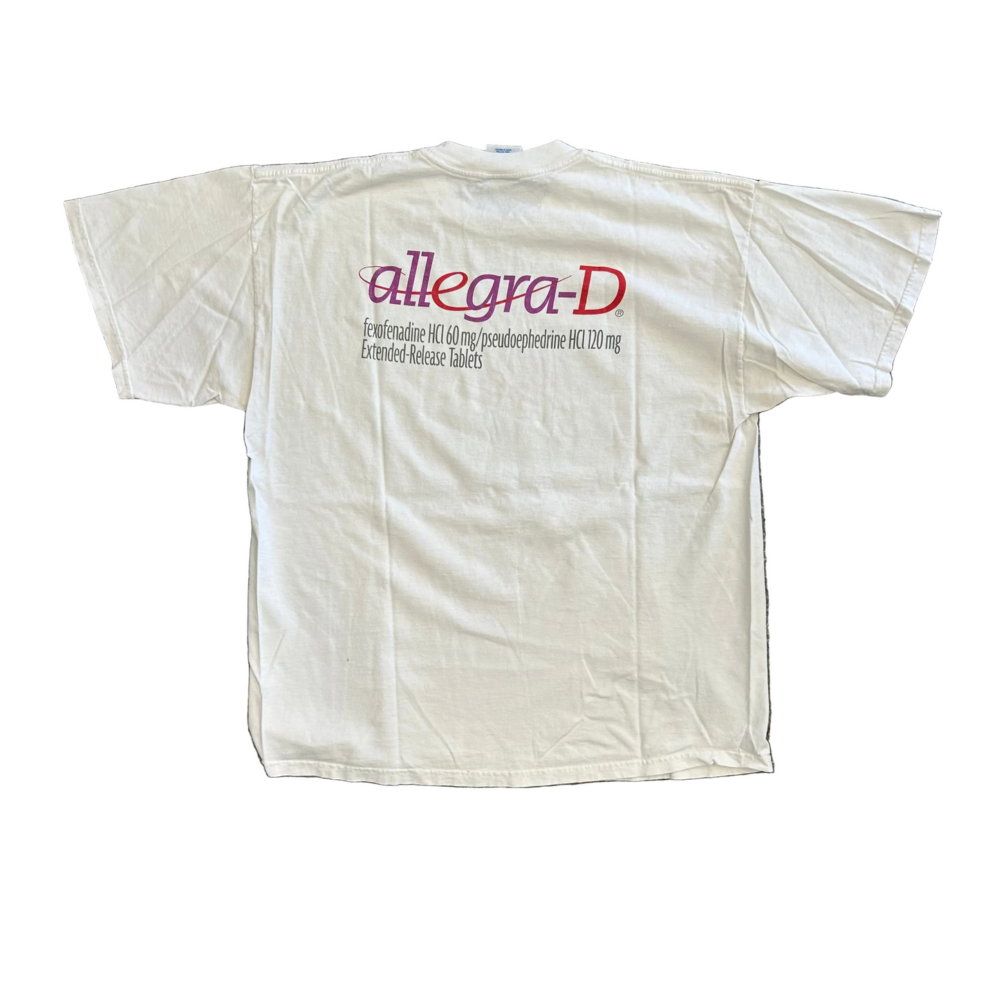 Allegra D White Tshirt - Large - 23" x 27.5"