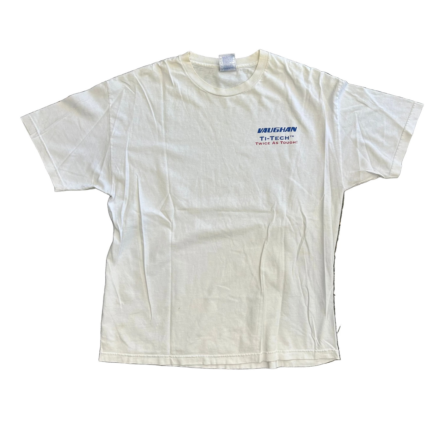 Twice as Tough White Tshirt - XLarge - 24" x 29"