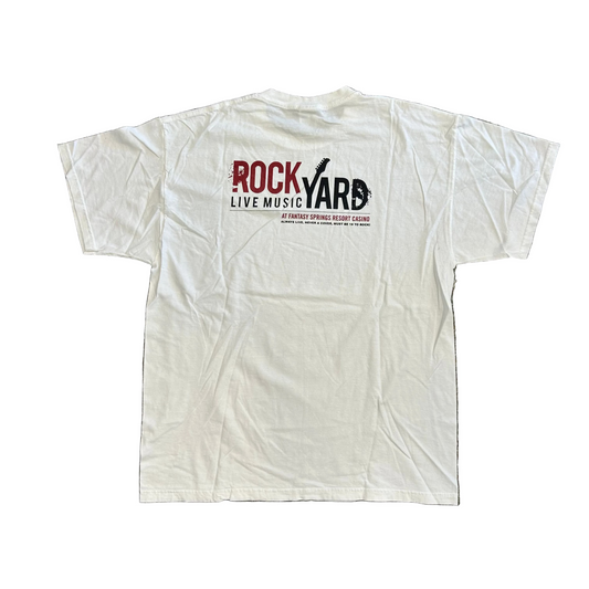 Rock Yard Fantasy Springs Casino White Tshirt - Large - 22.5" x 29"