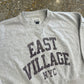 East Village NYC Grey Crewneck Sweatshirt - Boxy XLarge - 30" x 23"