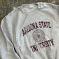 Champion Reverse Weave Arizona State University Grey Crewneck Sweatshirt - Large - 22" x 25"