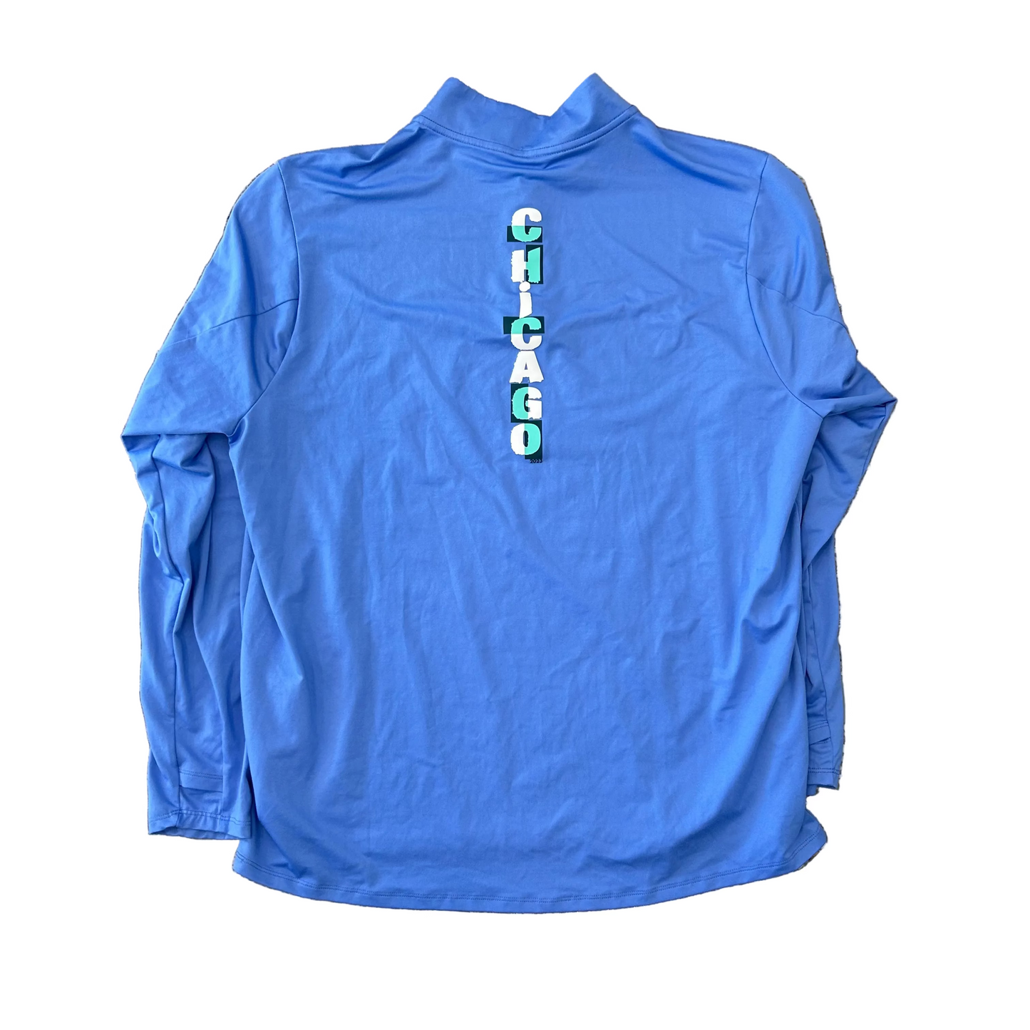 Nike Chicago Marathon 2023 Blue Quarter Zip - Large - 23" x 30"