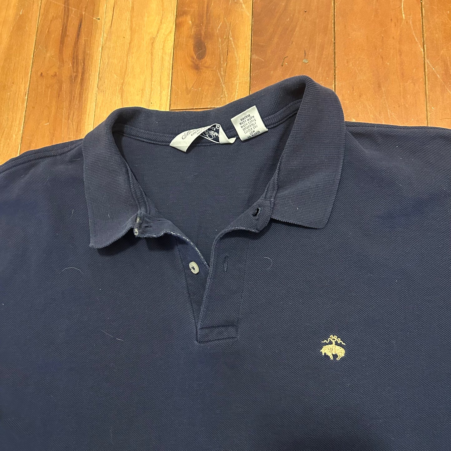 Brooks Brothers Golden Fleece Navy Blue Polo Shirt - XLarge - 25" x 26"