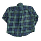 American Eagle Blue Green Button Up Flannel Shirt - XLarge - 25" x 27.5"