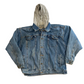 Canyon Guide Denim Button Up Hooded Jacket - XLarge - 28" x 27"