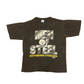 90's Salem Sportswear Faded Black Men of Steel Pittsburgh Steelers NFL Tshirt - Small - 19" x 23.5"
