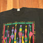 90's FOTL Sissoko Family Art Black Tshirt - Medium - 21" x 29"