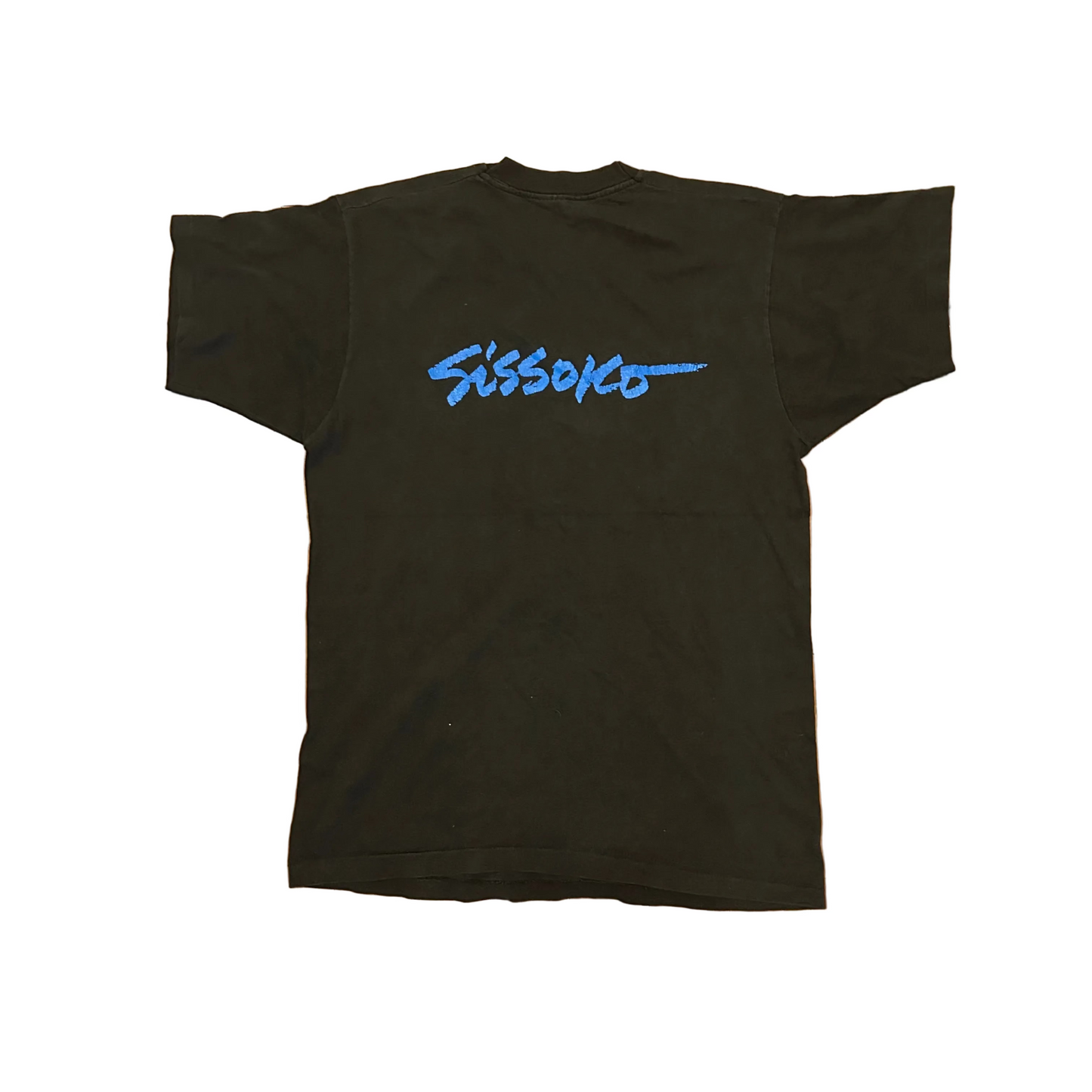 90's FOTL Sissoko Family Art Black Tshirt - Medium - 21" x 29"