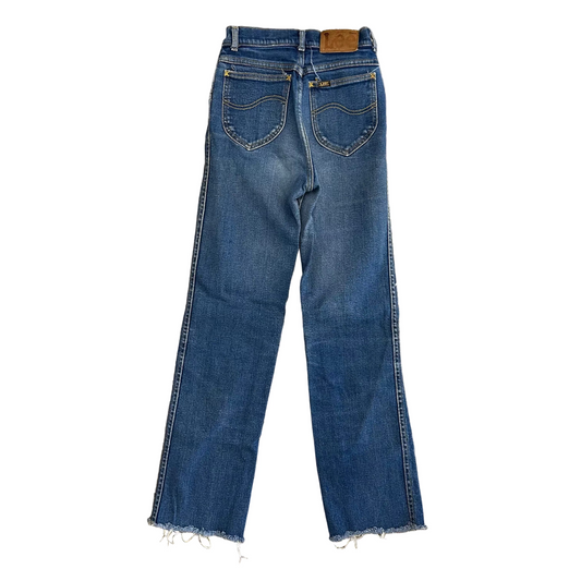 80/90's Lee Cutoff Denim Blue Jeans - 22" x 28.5"