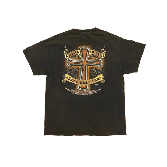 Tennessee River Kerusso God's Only Son Black Faded Tshirt - Medium - 21" x 28"
