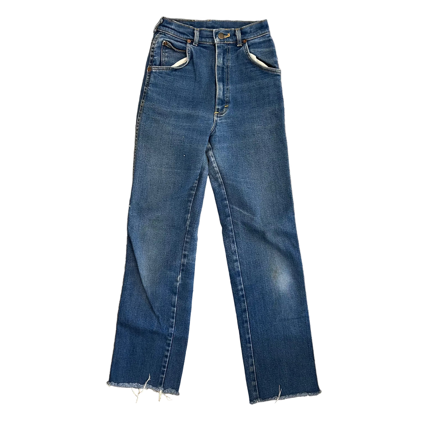 80/90's Lee Cutoff Denim Blue Jeans - 22" x 28.5"