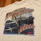 90's FOTL Strike Hard Strike Deep FA18 Hornet Plane Grey Tshirt - Large - 23" x 30"