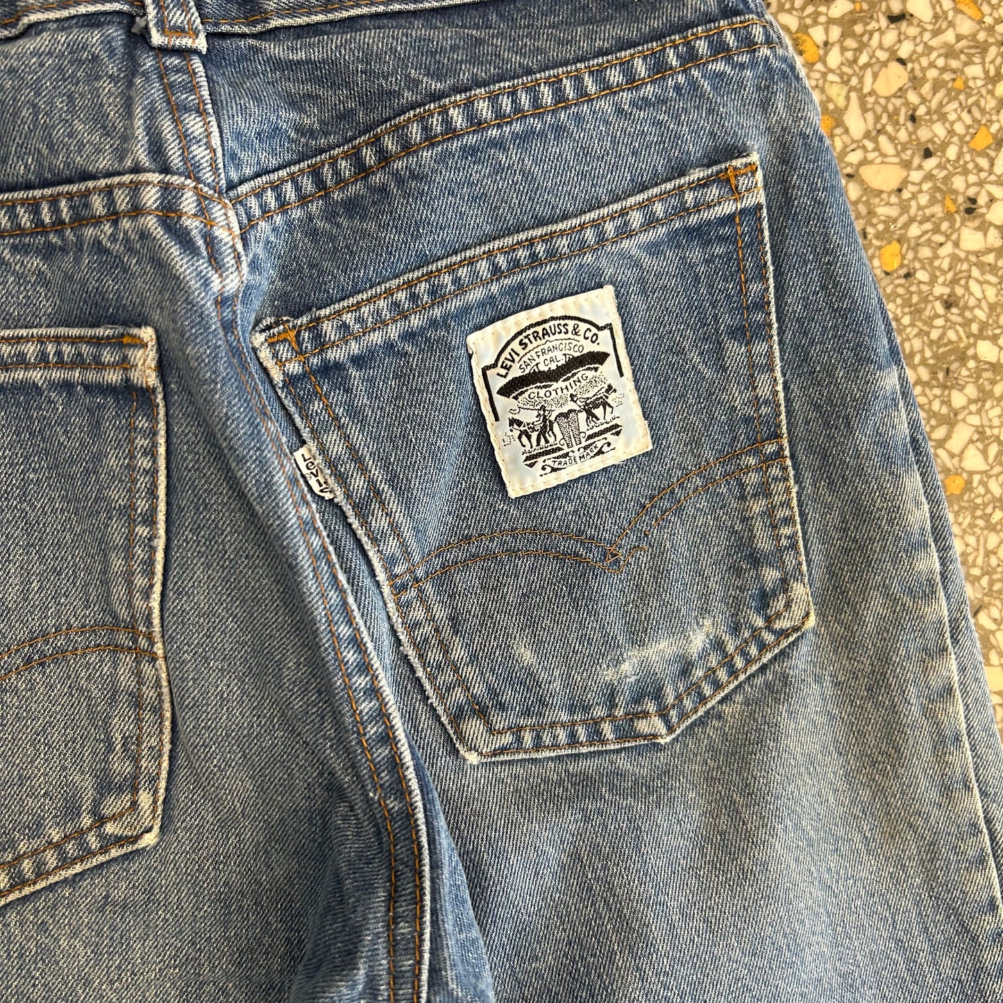 90's Levis White Tab Denim Blue Jeans - 26" x 28"