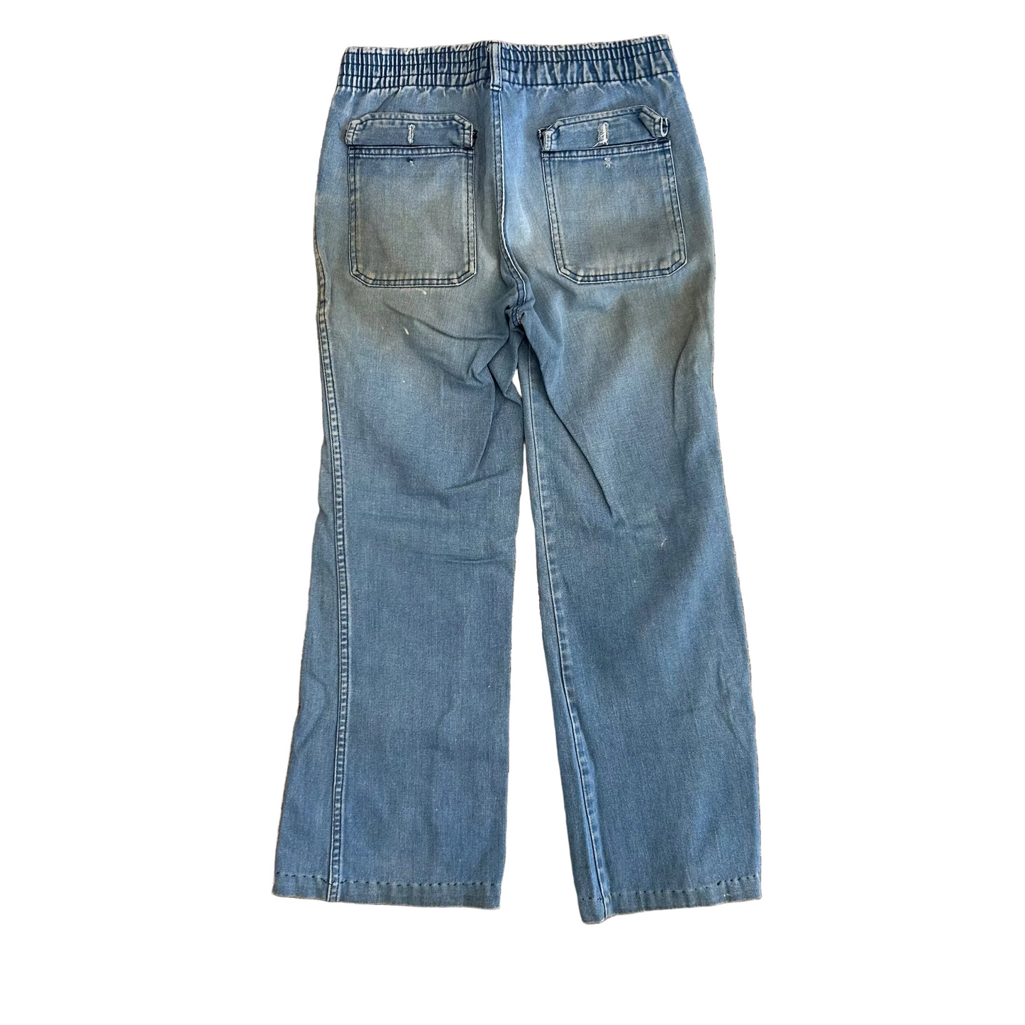 80/90's Male Lightwash Denim Blue Jeans - Tagged 12 - 28" x 28"