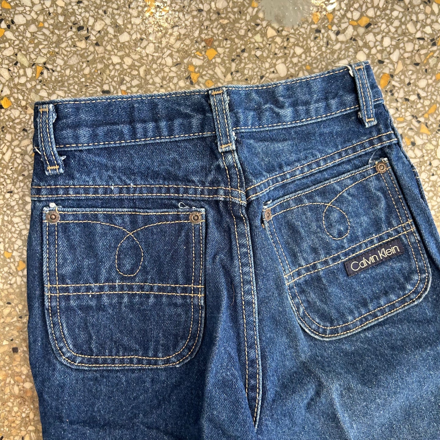 90's Calvin Klein Denim Blue Jeans - Tagged 5 - 24" x 32.5"