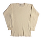 80/90's Thermal Waffle Lined White Longsleeve Shirt - XSmall - 16.5" x 24"