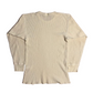 80/90's Thermal Waffle Lined White Longsleeve Shirt - XSmall - 16.5" x 24"