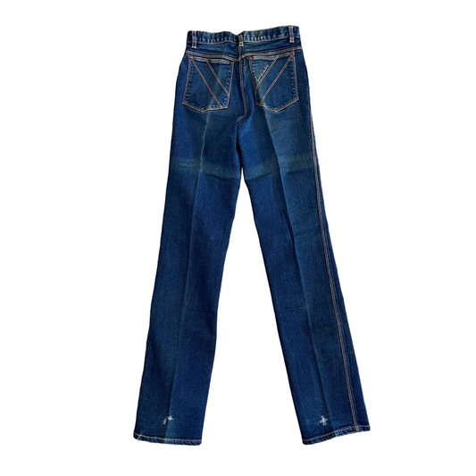 90's Gloria Vanderbilt Murjani Denim Blue Jeans - Tagged 6 - 25" x 33.5"