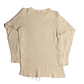 70/80's JCPenney Combed Cotton White Waffle knit Thermal Longsleeve Shirt - Small - 18.5" x 27"