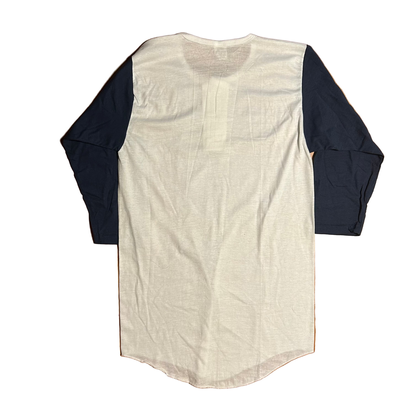 70/80's Russell Athletics NWOT New DS Navy Button Up Down Blank Raglan Baseball Shirt - XSmall - 17" x 30.5"