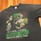 00's De La Hoya Mayorga Boxing 2006 Faded Distressed Black Promo Tshirt - Large - 22" x 27"