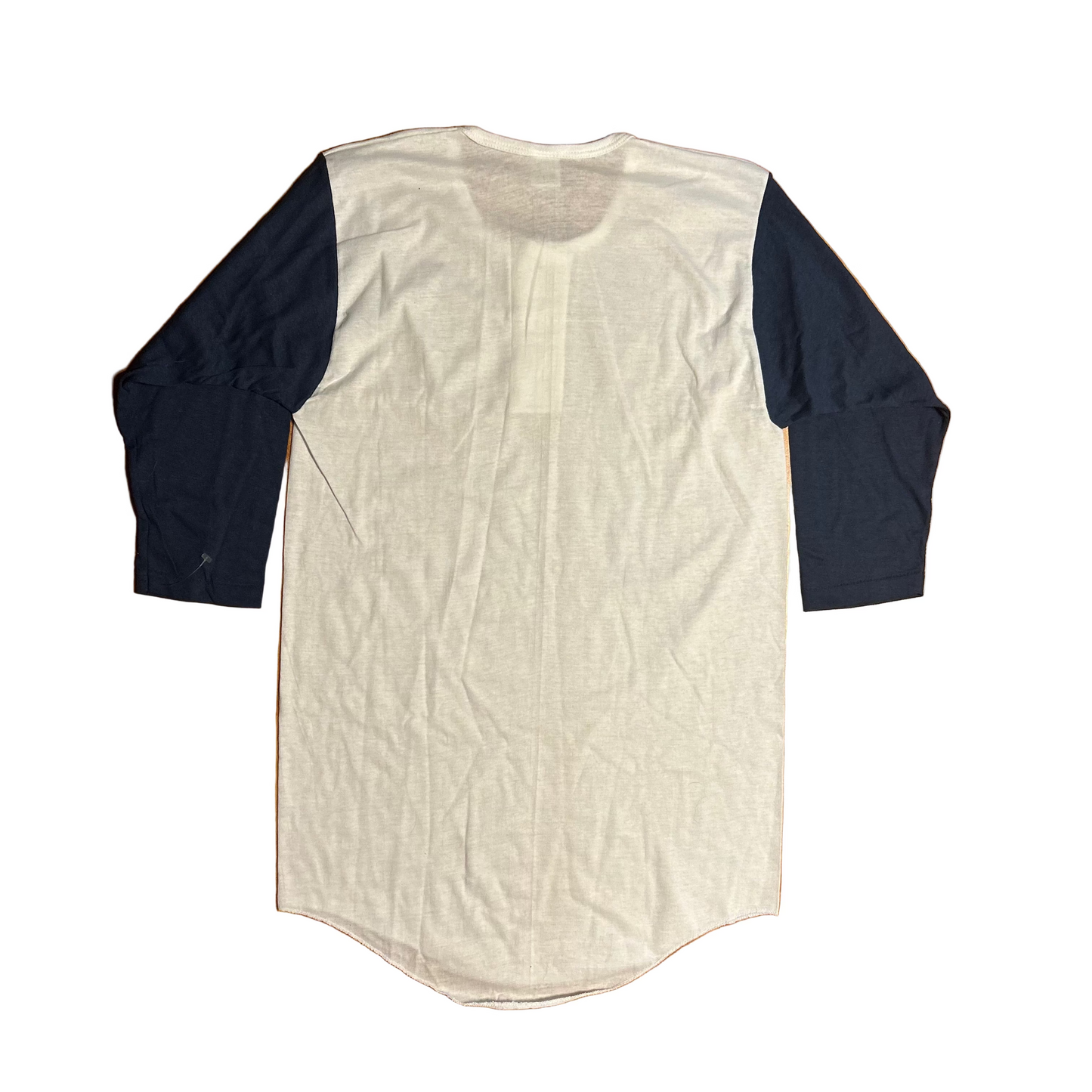 70/80's Russell Athletics NWOT New DS Navy Blank Button Up Down Raglan Baseball Shirt - Small - 19" x 32"