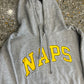Naps Grey Hooded Sweatshirt - XLarge - 24" x 28"