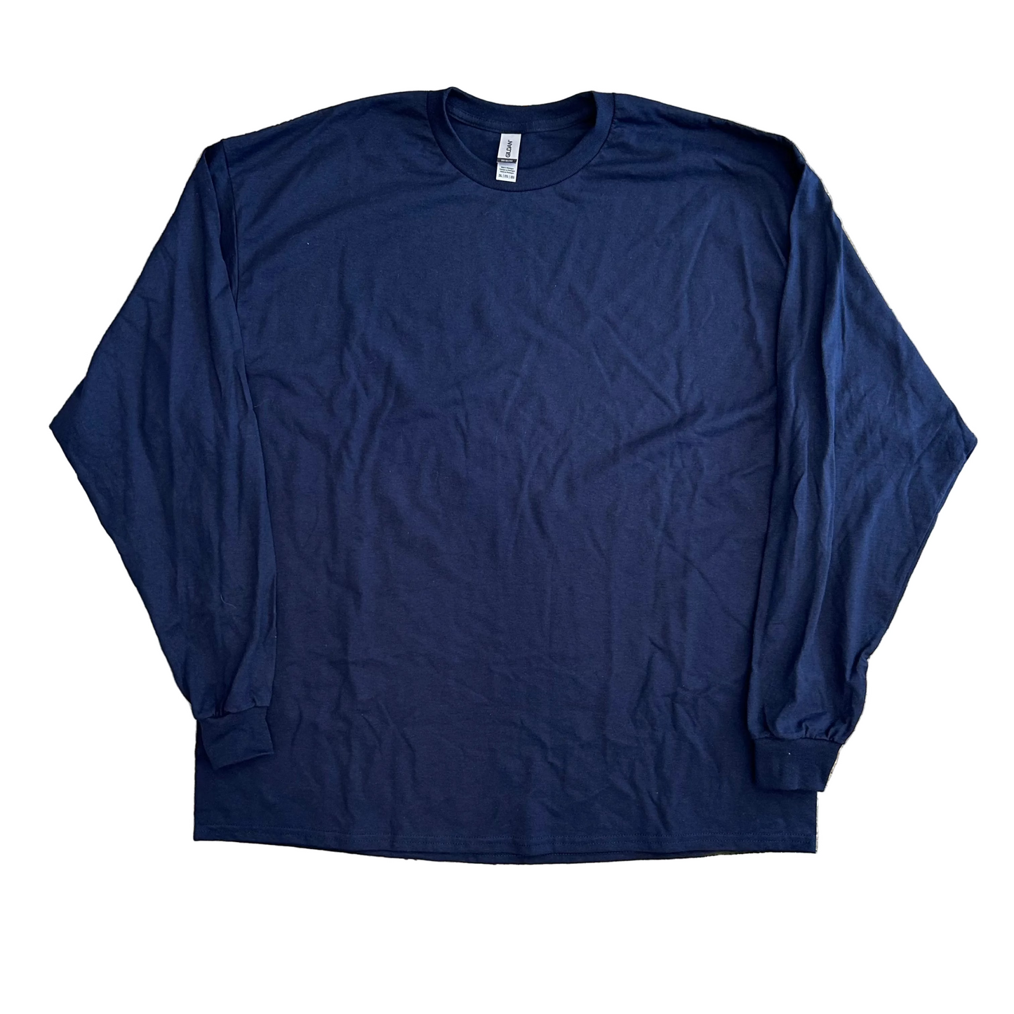 Gildan Blank Navy Blue Longsleeve Shirt - XLarge - 26" x 32"