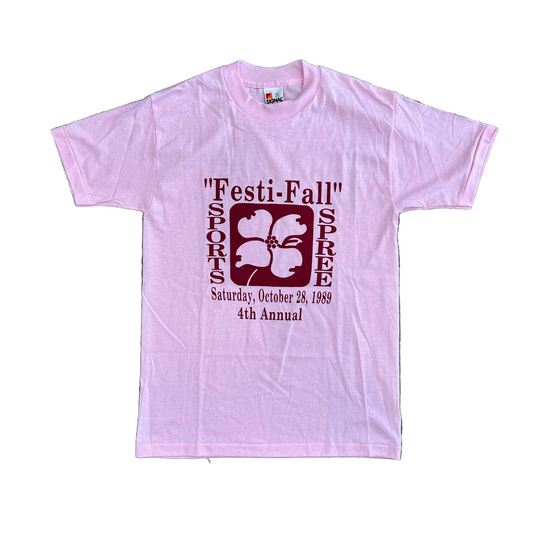 80's Signal Festi Fall Sports Spree Pink Tshirt - XSmall - 17.5" x 26.5"